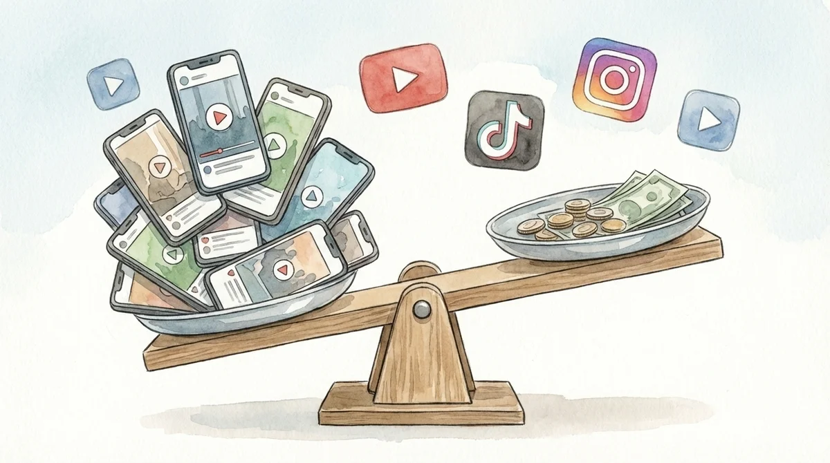 ショート動画副業の収益の現実