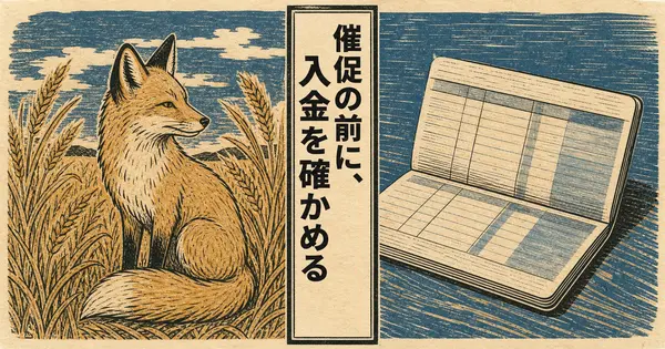 入金が遅れている請求書、催促する前にAIで入金状況を確かめる