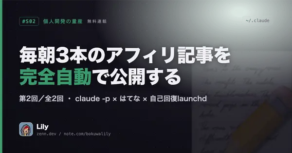 📝毎朝3本のアフィリ記事を完全自動で公開する仕組み：後編 ― 収益化リンク・例外処理・1日3本に収束させる自己回復