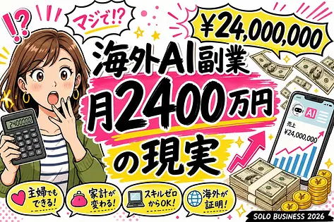AI副業 海外が証明した5つの稼ぎ方—月2400万円も狙える事実と日本での現実