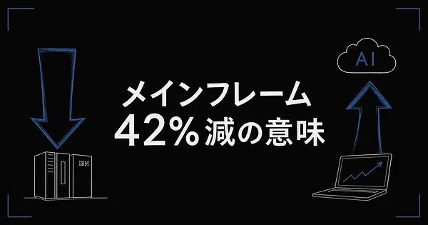 IBMメインフレーム42%減 AI予算に喰われた決算