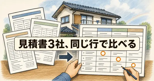 外壁塗装の相見積もり、AIで3社を同じ条件にそろえて書いていない費用まで見つける