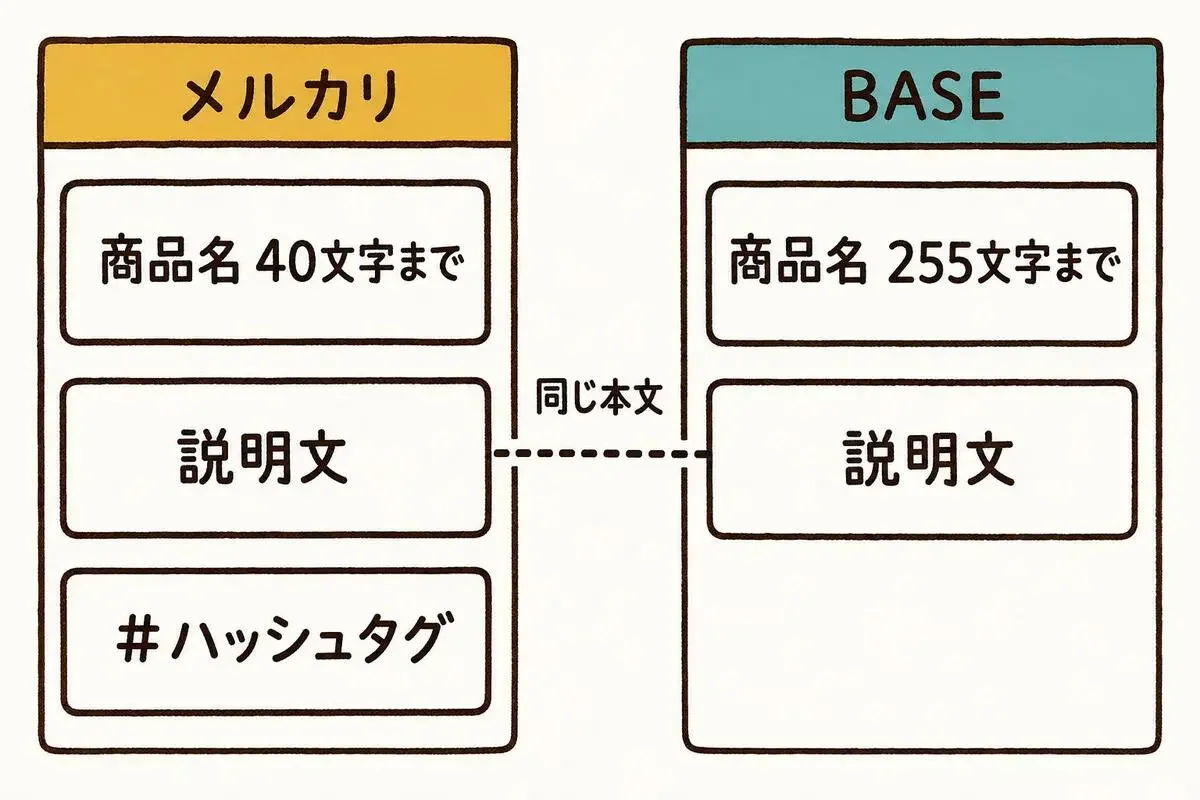 メルカリやBASEの商品説明、何を書けば見つけてもらえる？ | AimanaVo