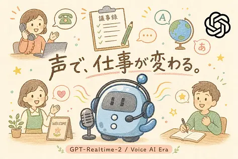 GPT-Realtime-2でできること5選｜非エンジニアの仕事で使える音声AI活用術