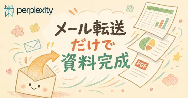 メールを転送するだけで、Perplexityが資料を作って返してきます