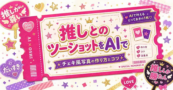 推しとのツーショットをAIで叶える チェキ風写真の作り方とコツ