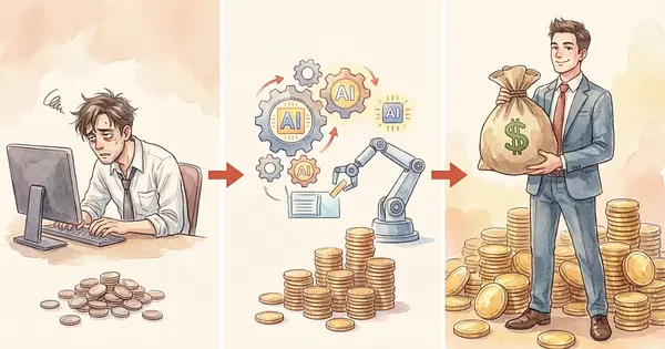  AI自動化を富裕層に売る5つの法則｜月5万副業を月30万事業に変える方法