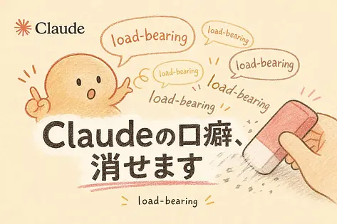 Claudeの口癖「load-bearing」を黙らせる2つの技