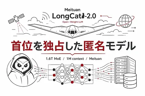 LongCat-2.0とは Owl Alphaとして首位を独占していた匿名モデル