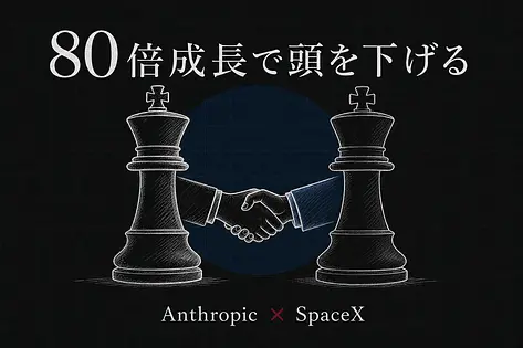 Anthropic × SpaceX提携の経営判断——80倍成長で詰んだら競合に頭を下げる3つの決断