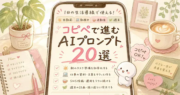 仕事とSNS運用がコピペで片づくChatGPTプロンプト20選
