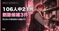 🗑️ 106人中21件のデータで、削除候補が3件出ていた——「完全性チェック」を後から入れるまで