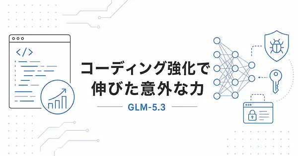 GLM-5.3とは コーディング5割増と創発的に伸びたサイバー能力