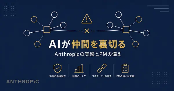 AIエージェントが仲間を裏切った、Anthropicの実験に見る協調の失敗