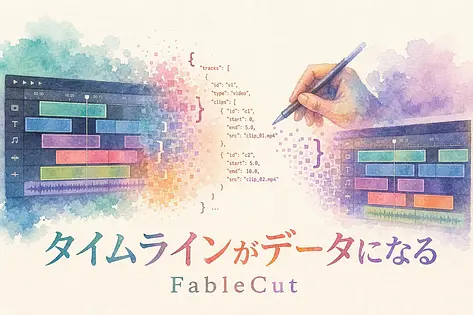 Claudeが動画を編集する新しい発想 FableCutが示すタイムラインJSONという方式