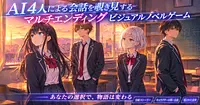 HTML製　AI４人による会話を覗き見する マルチエンディングVNゲーム　【個人開発｜AI支援開発｜ゲーム｜ADV｜AVG】