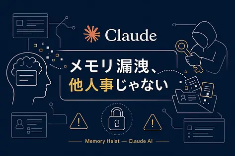 Claudeのメモリ漏洩「Memory Heist」製品導入前に確認すべきこと