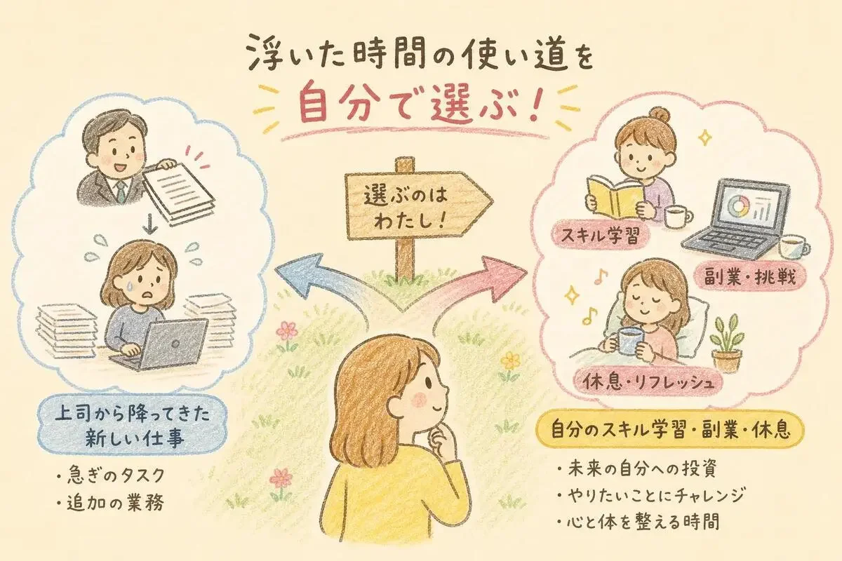 浮いた時間の使い道を自分で選ぶ