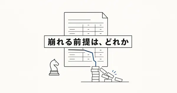 その事業計画、どの前提が崩れると詰むのか？AIに弱点を探させる手順