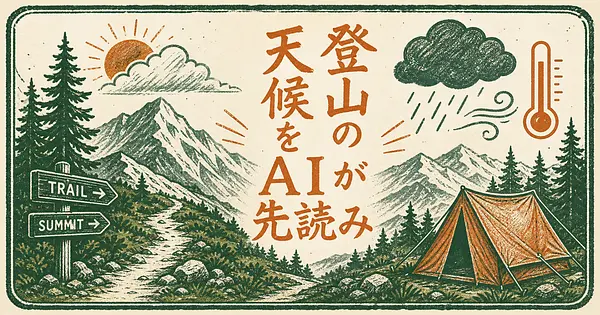 登山ルートの気温や虫、積雪までAIが先読みしてくれる