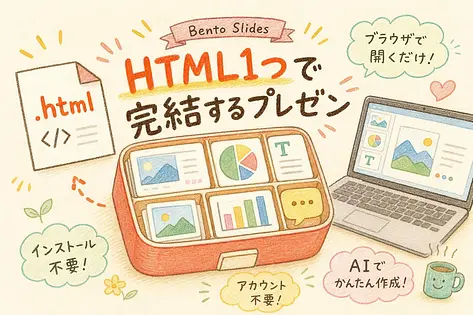Bento Slides とは HTMLファイル1つで動くAIプレゼンの正体