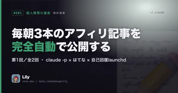 📝毎朝3本のアフィリ記事を完全自動で公開する仕組み：前編 ― 仕組みの全体像と、最初の3日間1本も公開できなかった話