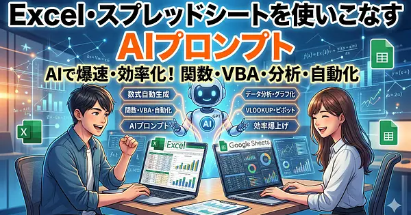 Excel・スプレッドシートを使いこなすAIプロンプト15選