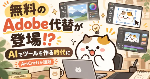 PhotoshopもIllustratorも無料の代替アプリが登場。AIでソフトを作れる時代に思うこと