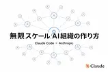 Anthropic流『無限スケールAI組織』の作り方｜Claude Code設計の真髄