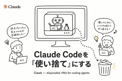 Clawkとは？Claude Codeを使い捨てVMで動かす新ツール